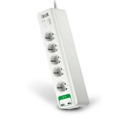 PM5U-GR APC Essential SurgeArrest 5 outlets with 5V, 2.4A 2 port USB charger 230V