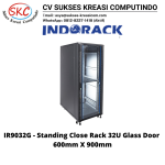 Standing Close Rack 19″ – Glass Door IR9032G