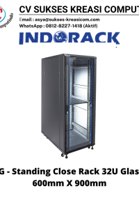 Standing Close Rack 19″ – Glass Door IR9032G