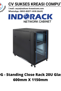 Standing Close Rack 19″ – Glass Door IR11520G