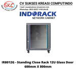 Standing Close Rack 19″ – Glass Door IR8012G