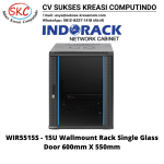Wallmount Rack 19″ – Single Door WIR5512S