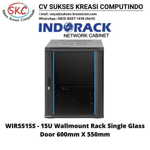 Wallmount Rack 19″ ( Single Door ) WIR5515S