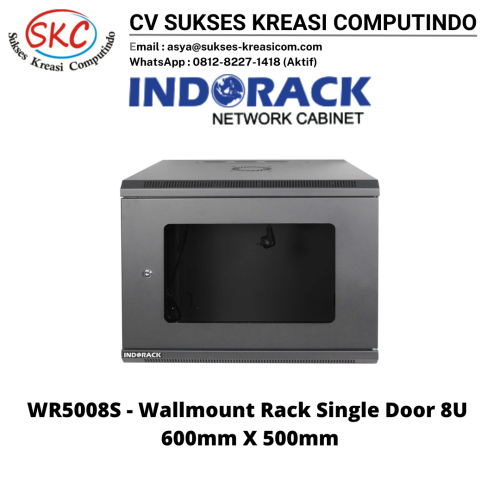 Wallmount Rack 19″ – Single Door WR5008S