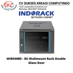 Indorack WIR5508D Wallmount Rack 19 Double Door 8U Width 600mm Depth 550mm