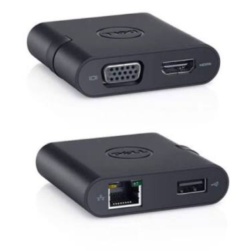 Kit -Dell DA200 Universal Dongle – Type C to HDMI/VGA/Ethernet/USB 2.0 -S