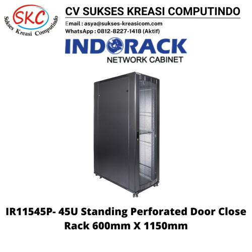 Standing Close Rack 19″- Perforated Door IR11545P
