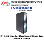 Standing Close Rack 19″ Glass Door IR11542G