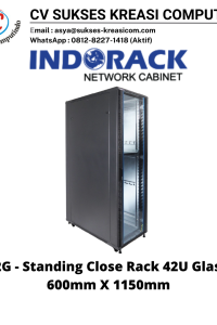 Standing Close Rack 19″ Glass Door IR11542G