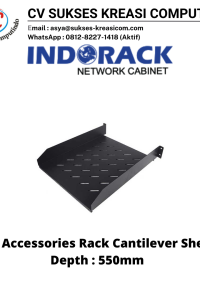 Accessories Rack For Indorack Cantilever Shelf 2U, Depth 550mm – CS04