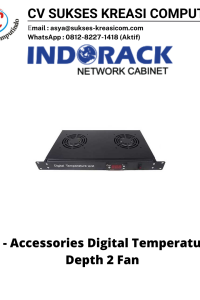 Accessories Rack 19″ For Indorack Digital Temperature Unit 2 Fan – DTU02