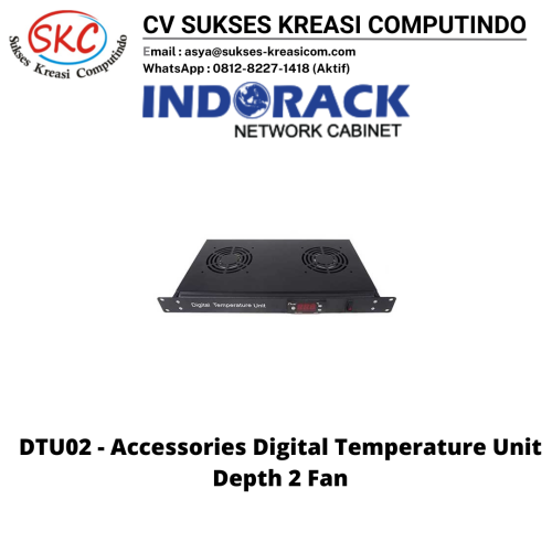 Accessories Rack 19″ For Indorack Digital Temperature Unit 2 Fan – DTU02