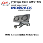 Accessories Rack For Indorack Bracket Modular with 2 Fan – FM02