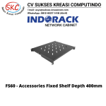 Accessories Rack For Indorack Fixed Shelf, Depth 400mm – FS60
