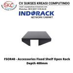 Accessories Rack 19″ For Indorack Fixed Shelf Open Rack Depth 400mm – FSOR40