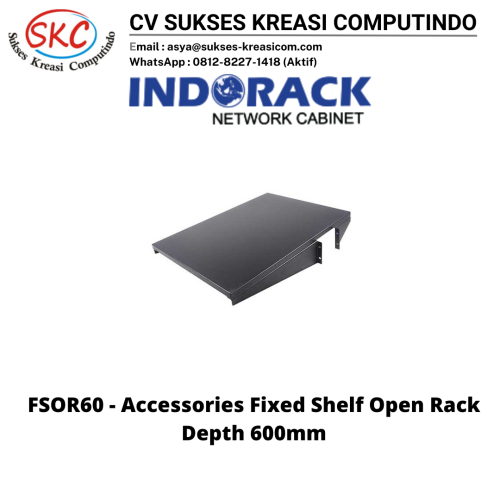 Accessories Rack 19″ For Indorack Fixed Shelf Open Rack Depth 600mm – FSOR60