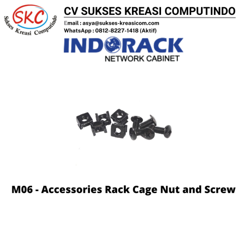 Accessories Rack 19″ For Indorack Cage Nut and Screw – M06