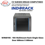 Wallmount Rack 19Inch Single Door 10U Depth 600mm Indorack – WIR6010S