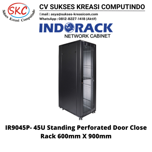 Standing Close Rack 19Inch 45U Depth 900mm – Perforated Door IR9045P