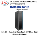 INDORACK IR8042G 42U Depth 800mm (Glass Door)