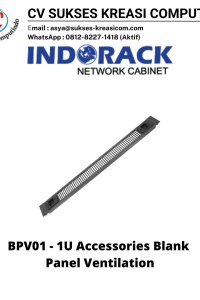 Indorack BPV01 Blank Panel Ventilation 1U