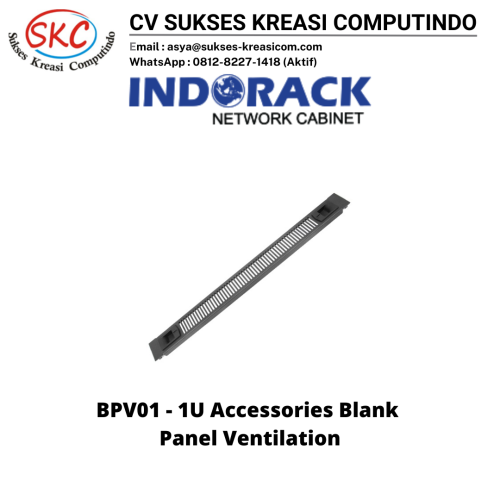 Indorack BPV01 Blank Panel Ventilation 1U