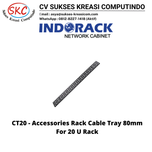 Indorack CT20 Cable Tray For 20 U Rack
