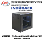 Indorack WR5012S Wallmount Series 19inch Single Door 12U Width 600mm Depth 500mm