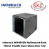 Indorack WIR6012D Wallmount Rack 19inch Double Door Glass Door 12U Width 600mm Depth 600mm