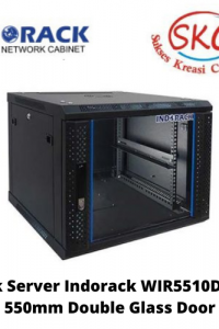 Rack Server Indorack WIR5510D 10U 550mm Double Glass Door