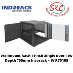 Wallmount Rack 19Inch Single Door 10U Depth 700mm Indorack – WIR7010S