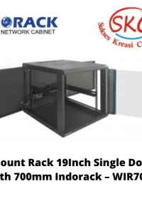 Wallmount Rack 19Inch Single Door 10U Depth 700mm Indorack – WIR7010S