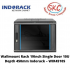 Wallmount Rack 19Inch Single Door 10U Depth 450mm Indorack – WIR4510S