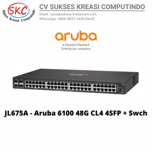 JL675A – Aruba 6100 48G CL4 4SFP + Swch