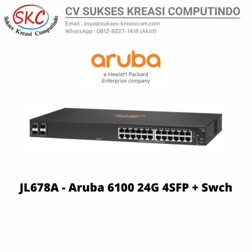 JL678A – Aruba 6100 24G 4SFP + Swch