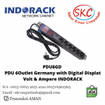 PDU6GD – PDU 6 Outlet Germany with Digital Displat Volt & Ampere (INDORACK)