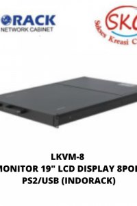 LKVM-8 – KVM MONITOR 19″ LCD DISPLAY 8PORT UTP- PS2/USB (INDORACK)