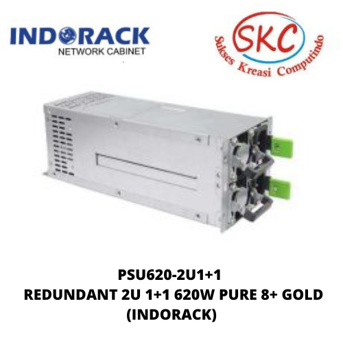 PSU620-2U1+1 – REDUNDANT 2U 1+1 620W PURE 8+ GOLD (INDORACK)