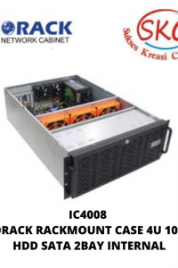 IC4008 – INDORACK RACKMOUNT CASE 4U 10 BAYS HDD SATA 2BAY INTERNAL