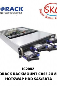 IC2082 – INDORACK RACKMOUNT CASE 2U 8BAYS  HOTSWAP HDD SAS/SATA