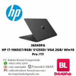 365K9PA HP i7-1065G7/8GB/ 512SSD/ VGA 2GB/ Win10 Pro /1Y