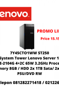 Server Lenovo ThinkSystem ST250 7Y45CTO1WW Tower 1x Proc Xeon E-2104G