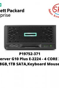 P19752-371 MicroServer G10 Plus E-2224 -4 CORE 3.4GHz, 8GB,1TB SATA,KM