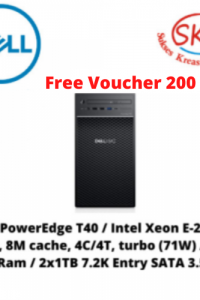 Dell PowerEdge T40 Xeon E-2224G 3.5GHz, 8M cache,4C/4T,2x8GB, 2x1TB