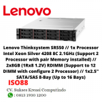 7X04A09NSG Lenovo Thinksystem SR550 1xProcessor Intel Xeon Silver4208 8C 2.1,8GB