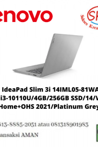 Lenovo IdeaPad Slim3i 14IML05-81WA00PBID /Core i3-10110U/4GB/256GB SSD
