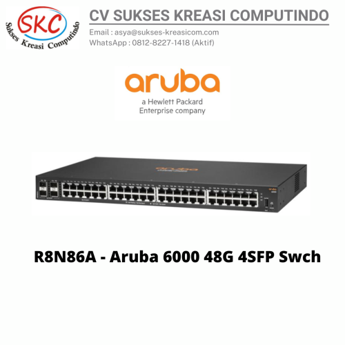 R8N86A – Aruba 6000 48G 4SFP Swch