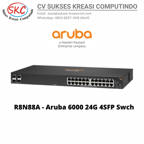 R8N88A – Aruba 6000 24G 4SFP Swch