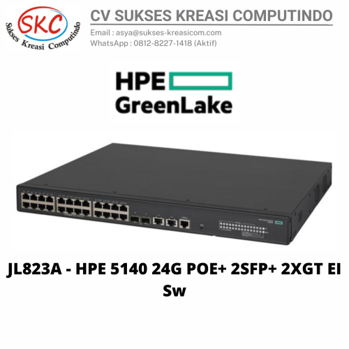 JL823A – HPE 5140 24G POE+ 2SFP+ 2XGT EI Sw