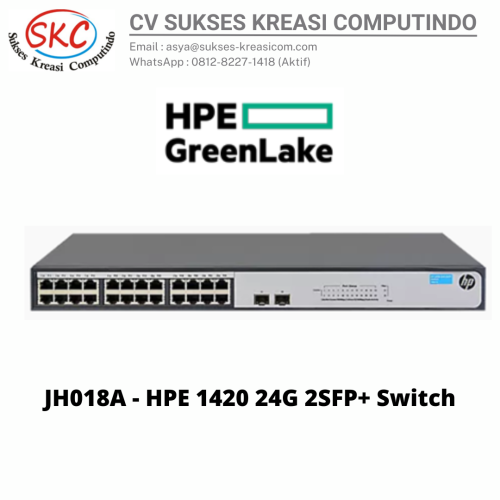 JH018A – HPE 1420 24G 2SFP+ Switch